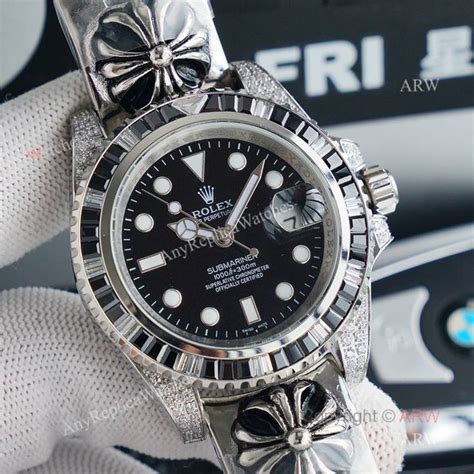 rolex chrome hearts watch|Chrome Hearts Rolex submariner.